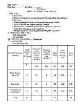 Giáo án Hình học Lớp 6 - Tiết 15 Kiểm tra 45 phút (Chương I) - Năm học 2019-2020